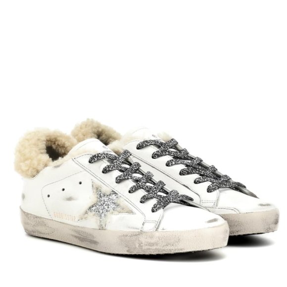 Golden Goose Shoes - Golden Goose Superstar shearling-lined sneakers